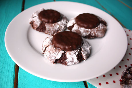 Mint Chocolate Cookies - She Makes and Bakes